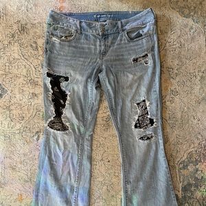 American Eagle stretch straight leg jeans